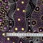 Preview: PURPLE DANCING SPIRIT Aborigines Stoff aus Australien